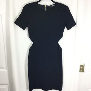 LuLus LBD Short Sleeved Cut Out Waist M Exc Condit